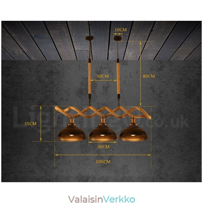3 valoa riippuva kattovalaisin