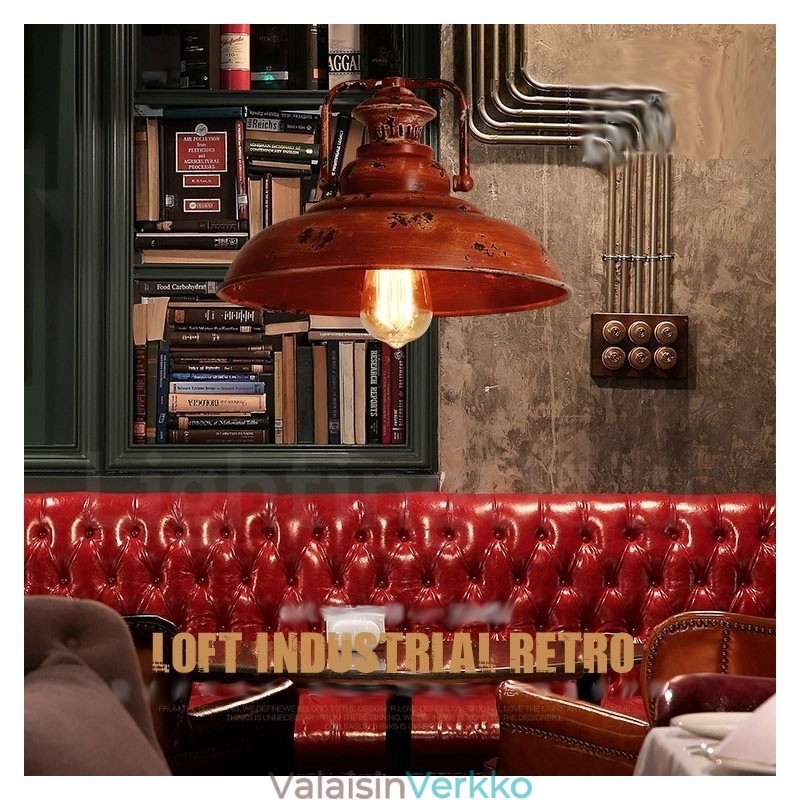 1 Light Rustic Lodge Retro Vintage Pendant Light Loft