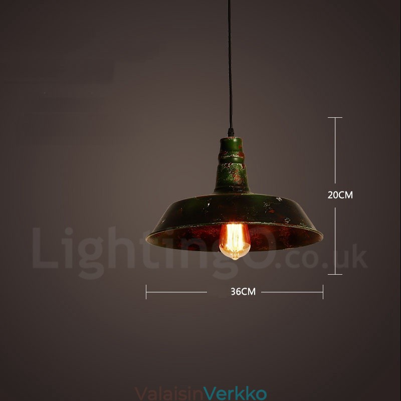 1 Light Rustic Lodge Retro Vintage Pendant Light Loft