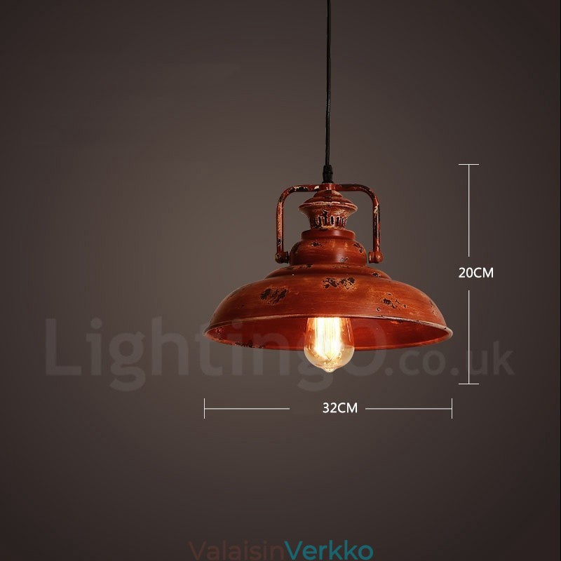 1 Light Rustic Lodge Retro Vintage Pendant Light Loft