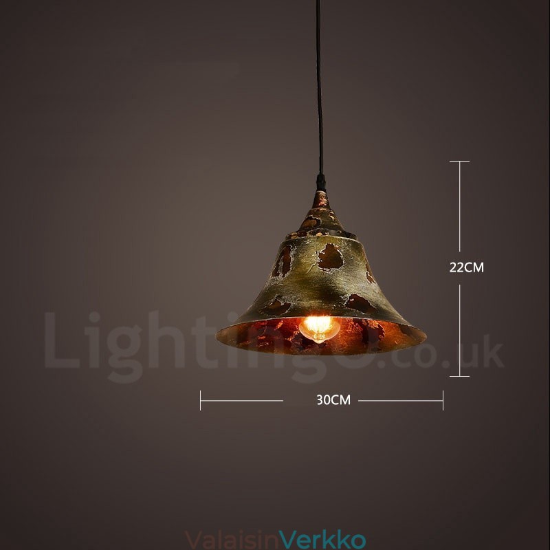 1 Light Rustic Lodge Retro Vintage Pendant Light Loft