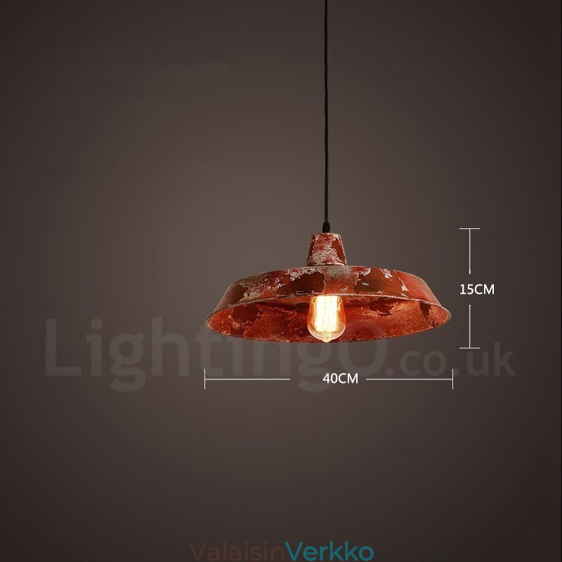 1 Light Rustic Lodge Retro Vintage Pendant Light Loft