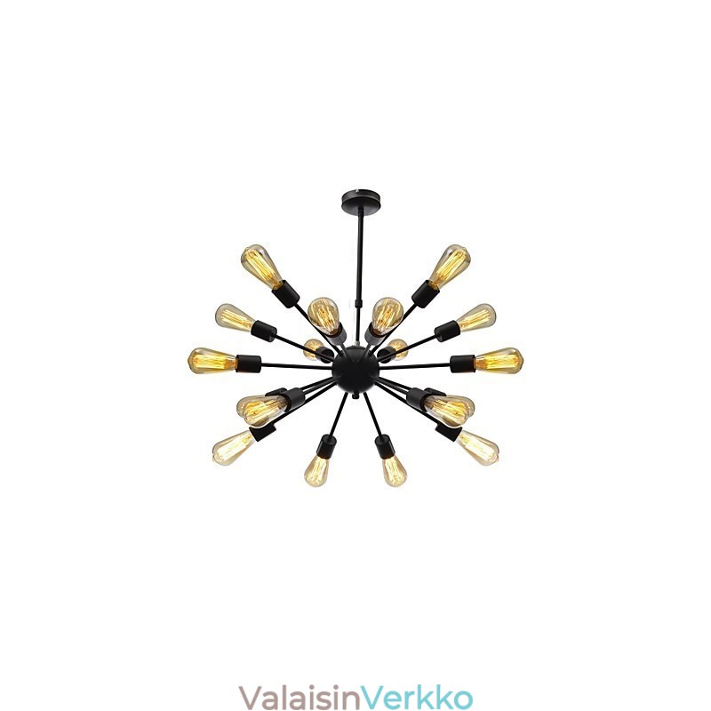 Pohjois-Amerikan tyylinen minimalistinen Radial 18 Light kattokruunu