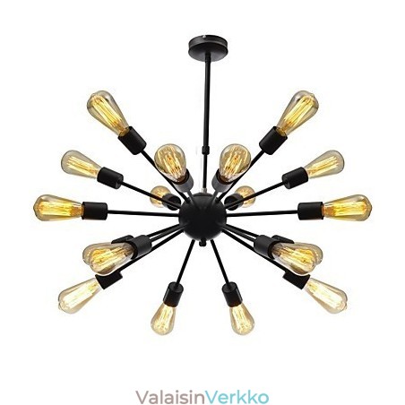 Pohjois-Amerikan tyylinen minimalistinen Radial 18 Light kattokruunu Pohjois-Amerikan tyylinen minimalistinen Radial 18 Light kattokruunu