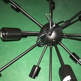 Pohjois-Amerikan tyylinen minimalistinen Radial 18 Light kattokruunu