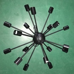 Pohjois-Amerikan tyylinen minimalistinen Radial 18 Light kattokruunu