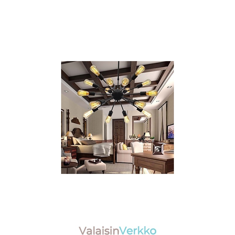 Pohjois-Amerikan tyylinen minimalistinen Radial 18 Light kattokruunu