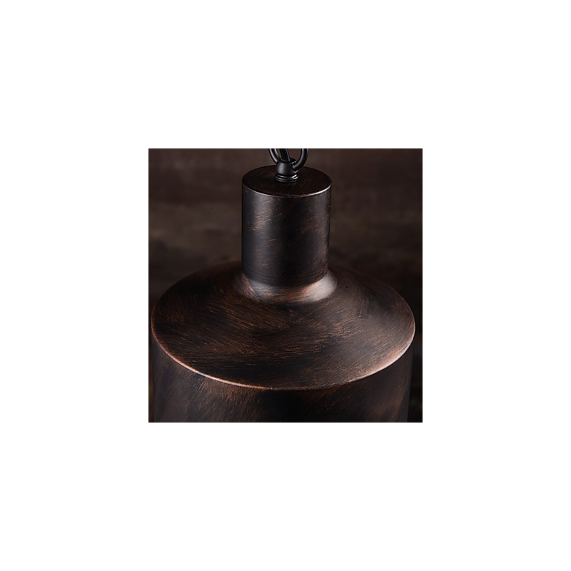 Kattokruunu Rustic Lodge Drum Metal riippuvalaisin