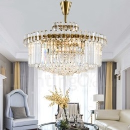 Moderni nykyaikainen 9 kevyttä terästä riippuvalaisin kristallivarjostimella