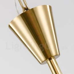 Moderni nykyaikainen 9 kevyttä terästä riippuvalaisin kristallivarjostimella