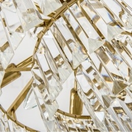 Moderni nykyaikainen 9 kevyttä terästä riippuvalaisin kristallivarjostimella