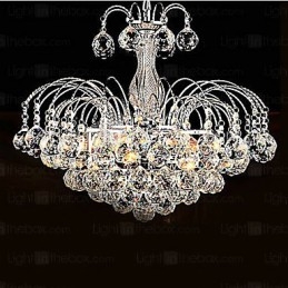 Riipus Luxury Moderni Crystal Living 3 Lights kattokruunu