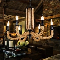 Retro Rope Chandelier Rautavalaisin