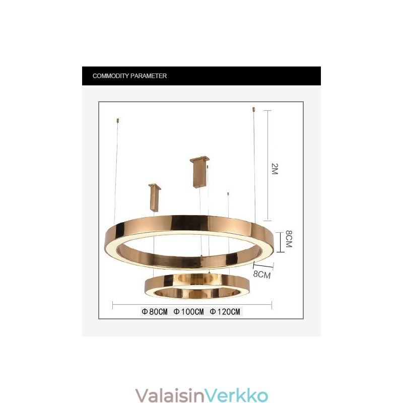 Moderni nykyaikainen 1 kevyt teräsriippuvalaisin akryylivarjostimella