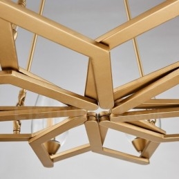 Moderni nykyaikainen 12 kevyttä terästä riippuvalaisin lasivarjostimella