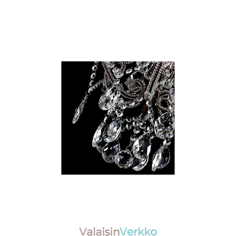 Moderni Kattokruunu Design Vintage Kattokruunu Loft Crystal Valaisin Kiiltävä riippuvalaisin