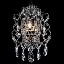 Moderni Kattokruunu Design Vintage Kattokruunu Loft Crystal Valaisin Kiiltävä riippuvalaisin