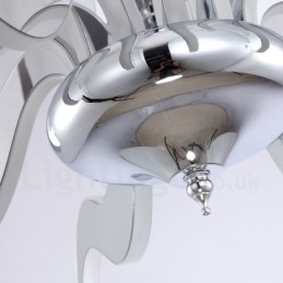 Himmennettävä moderni nykyaikainen 15 kevytteräksinen kattokruunu akryylivarjostimella