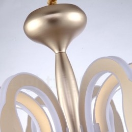 Himmennettävä moderni nykyaikainen 8 kevytteräksinen kattokruunu akryylivarjostimella