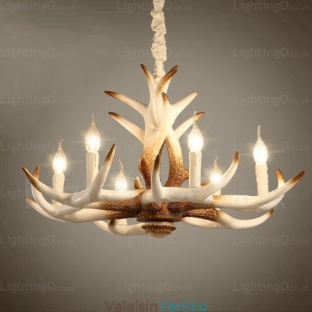 6 Light Vintage Retro kattokruunu 6 Light Vintage Retro kattokruunu