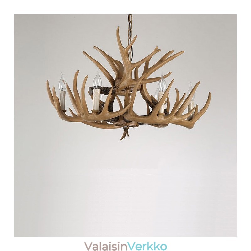 6 Light Vintage Retro kattokruunu