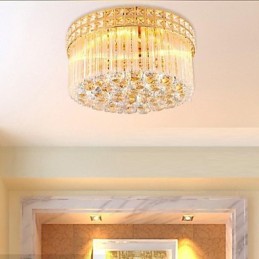 Moderni Luxury Kattokruunu Crystal Absorb Dome Light Halkaisija 35cm Sisältää 3 lamppua
