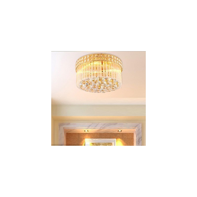 Moderni Luxury Kattokruunu Crystal Absorb Dome Light Halkaisija 35cm Sisältää 3 lamppua