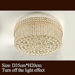 Moderni Luxury Kattokruunu Crystal Absorb Dome Light Halkaisija 35cm Sisältää 3 lamppua