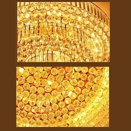 Moderni Luxury Kattokruunu Crystal Absorb Dome Light Halkaisija 35cm Sisältää 3 lamppua