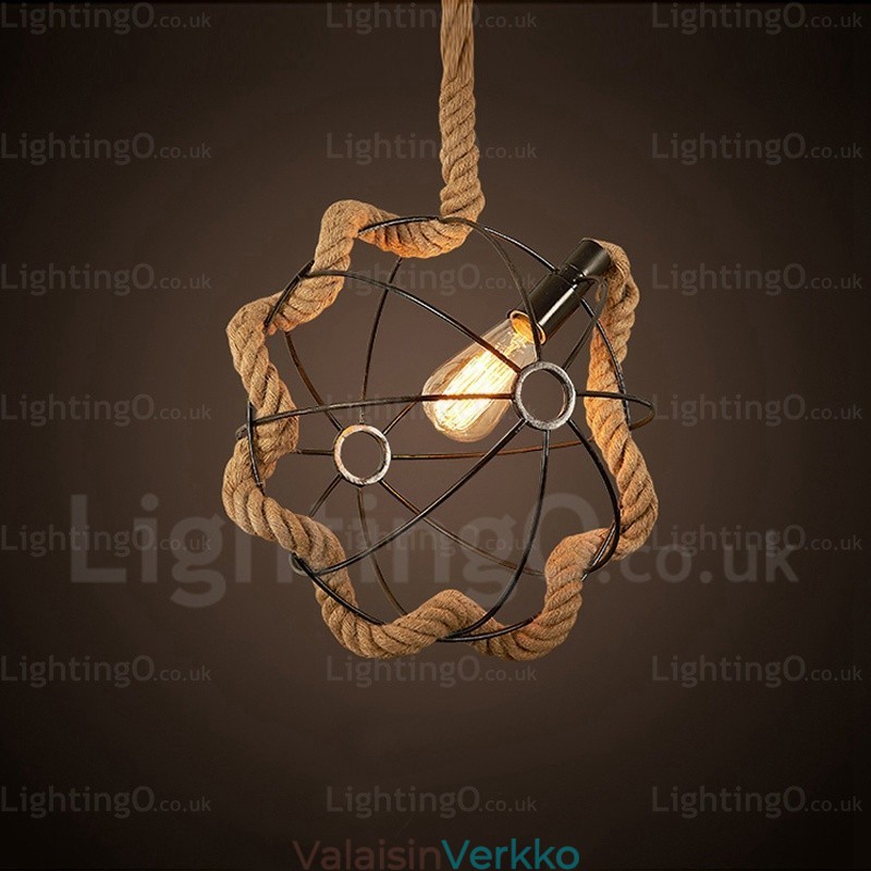 1 Light Country Rustic Vintage Retro riippuvalaisin