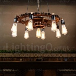 9 Light Vintage Retro riippuvalaisin