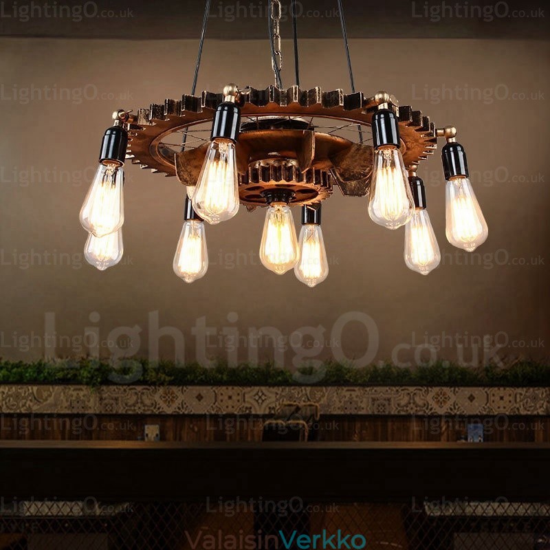 9 Light Vintage Retro riippuvalaisin