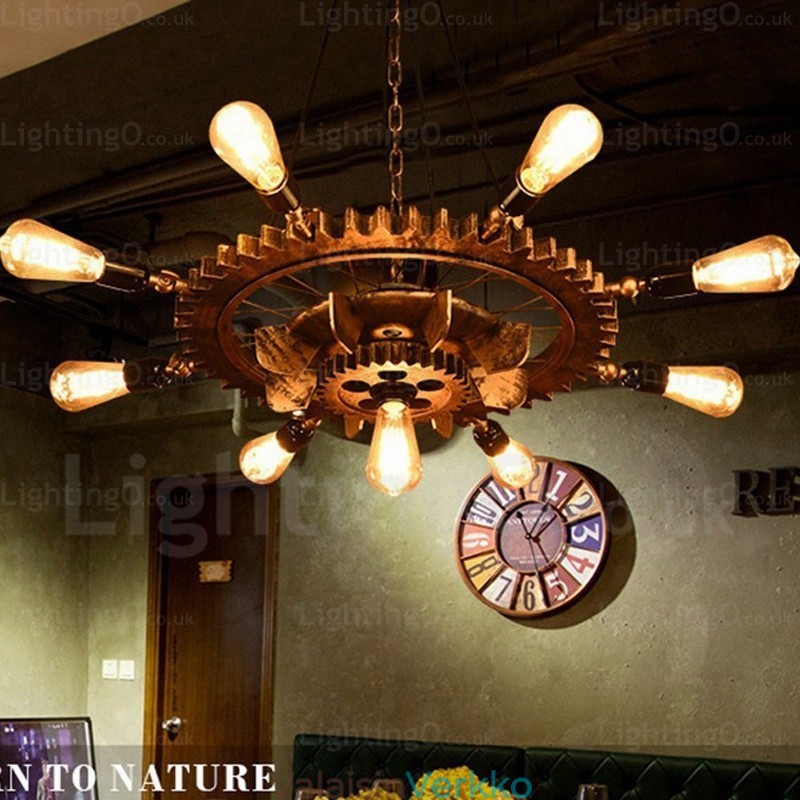 9 Light Vintage Retro riippuvalaisin