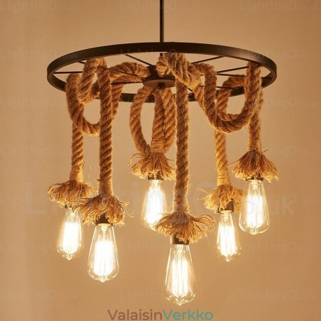 6 Light Vintage Retro riippuvalaisin 6 Light Vintage Retro riippuvalaisin