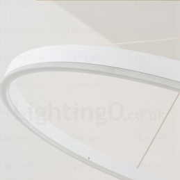 1 Light Moderni nykyaikainen riippuvalaisin akryylivarjostimella