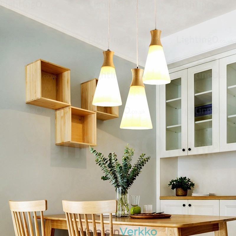 1 Kevyt Moderni nykyaikainen pohjoismainen riippuvalaisin lasivarjostimella