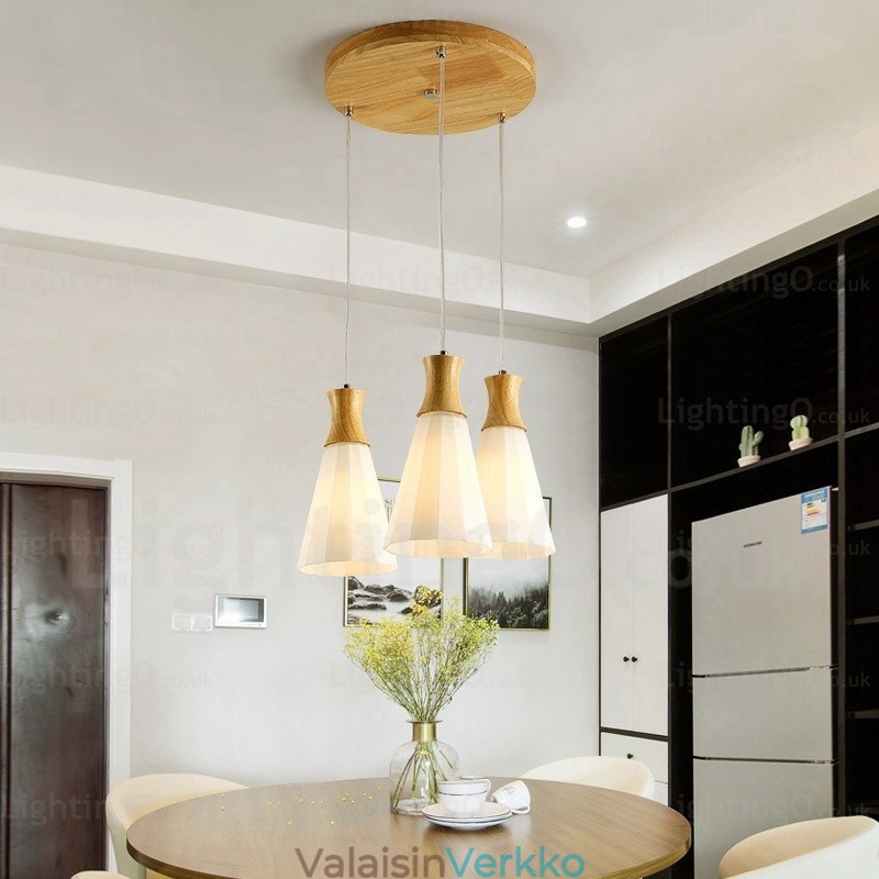 1 Kevyt Moderni nykyaikainen pohjoismainen riippuvalaisin lasivarjostimella