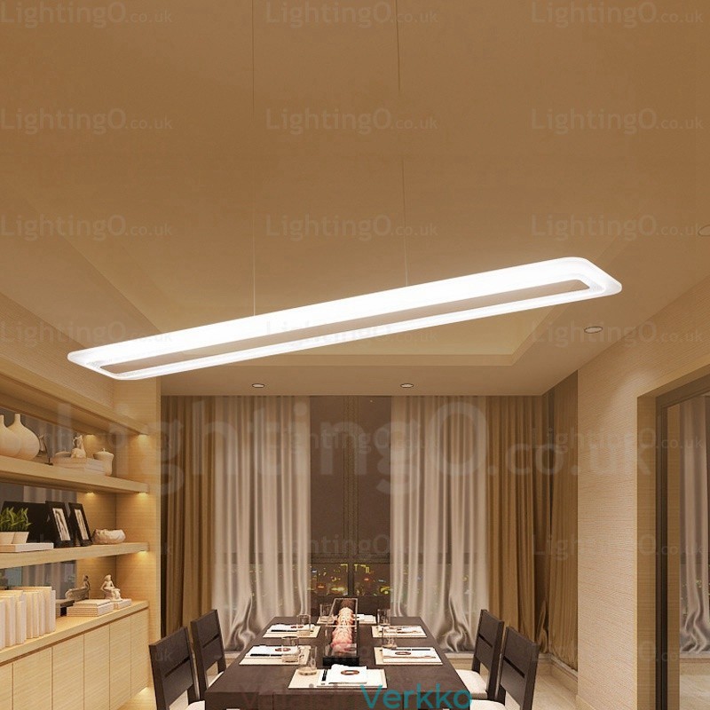1 Light Moderni nykyaikainen riippuvalaisin akryylivarjostimella