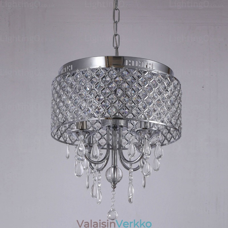 1 Light Moderni nykyaikainen riippuvalaisin kristallivarjostimella