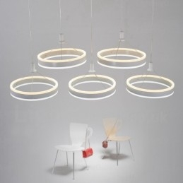 2 Light Moderni nykyaikainen riippuvalaisin akryylivarjostimella