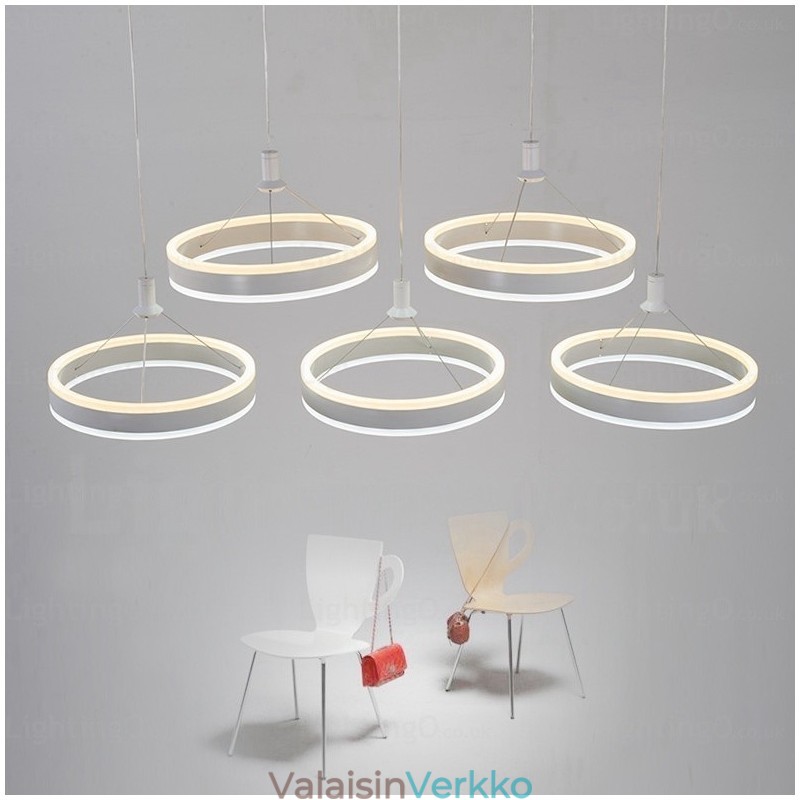 2 Light Moderni nykyaikainen riippuvalaisin akryylivarjostimella