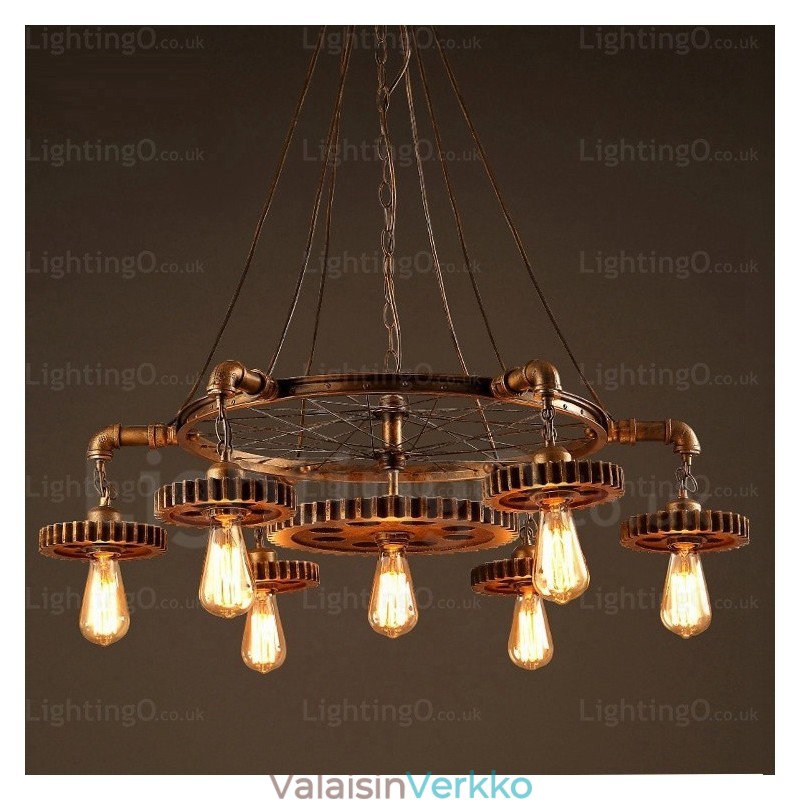 7 Light Vintage Retro riippuvalaisin