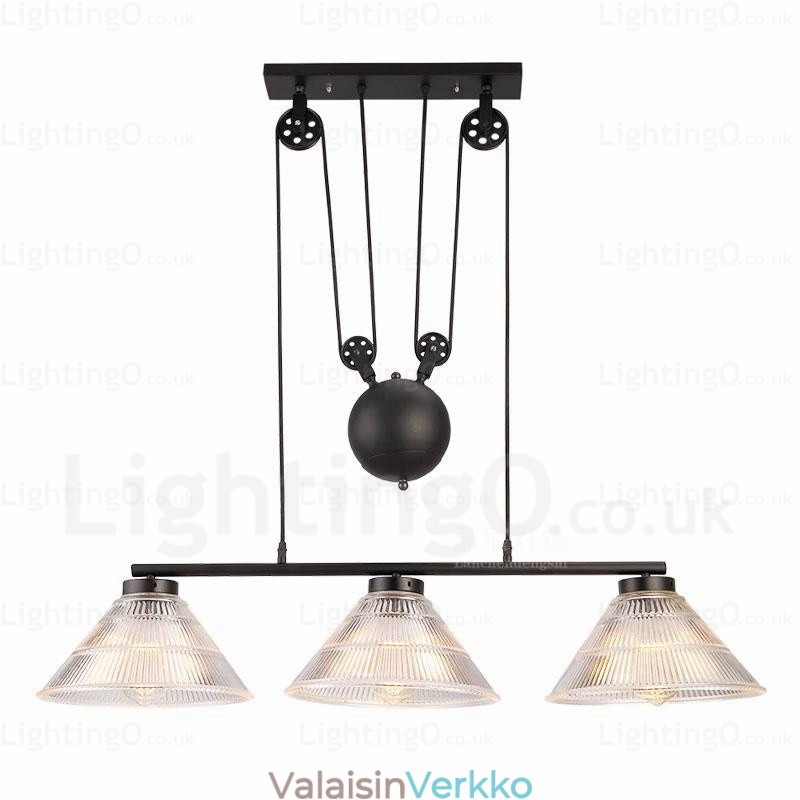 2 Light Moderni nykyaikainen riippuvalaisin lasivarjostimella