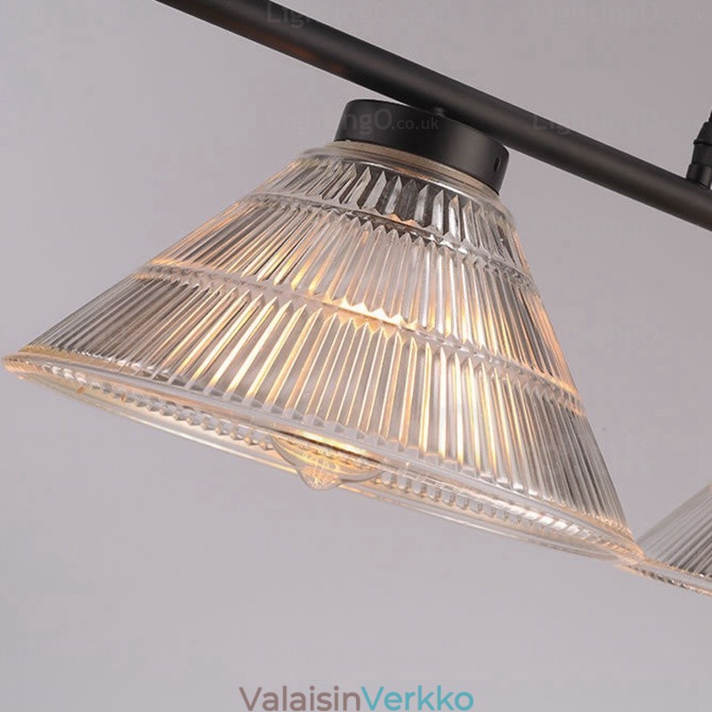 2 Light Moderni nykyaikainen riippuvalaisin lasivarjostimella