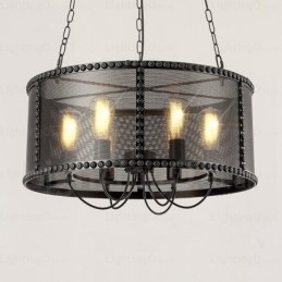 6 Light Vintage Retro -riippuvalaisin ruostumattomasta teräksestä