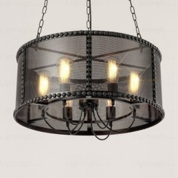 6 Light Vintage Retro -riippuvalaisin ruostumattomasta teräksestä