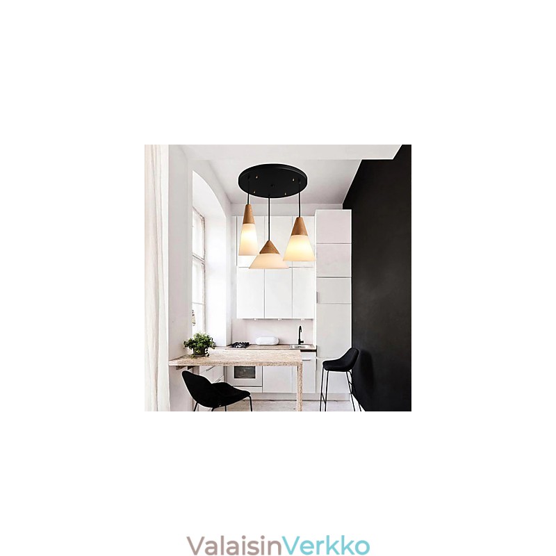 Kattokruunu Mini Style Moderni, nykyaikainen metalli 3 kevyt riippuvalaisin