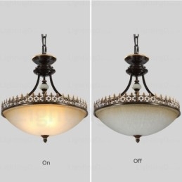 3 kevyt maalaismainen kattovalaisin lasivarjostimella