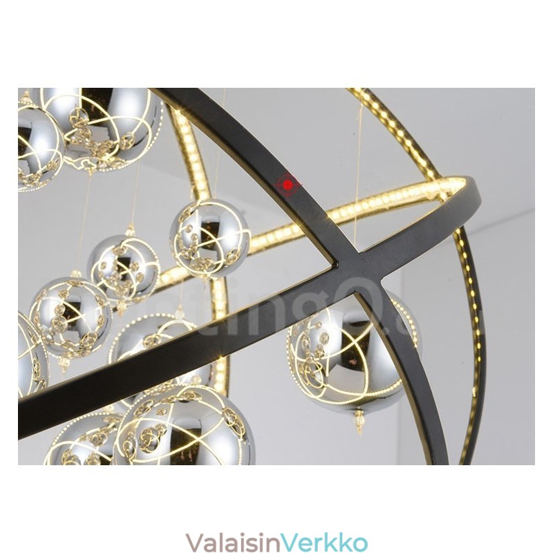 Halkaisija 50cm 80cm Vintage Globe kattokruunu Ruosteinen värillinen riippuvalaisin