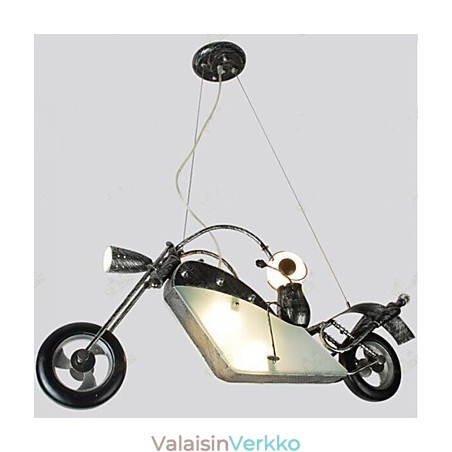 Nostalgiset Children Boy Motorcycle Iron Chandelier valaistuslamput Nostalgiset Children Boy Motorcycle Iron Chandelier valaistuslamput